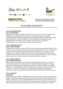 le 8 band finaliste - Pro Loco Bisceglie