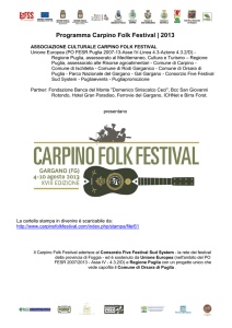Programma Carpino Folk Festival | 2013