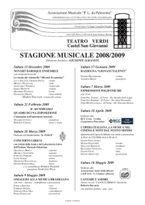 stagione musicale 2008/2009