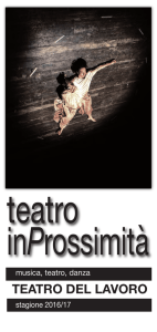 Teatro in prossimità Stagione 2016-2017