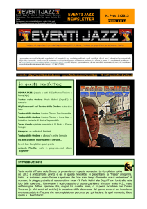 eventi jazz newsletter