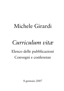 Curriculum vitæ - Università degli studi di Pavia