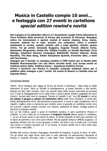 special edition rewind - Comune di Varano de` Melegari