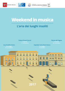 weekend in Musica 2017.indd - Consiglio Regionale della Toscana