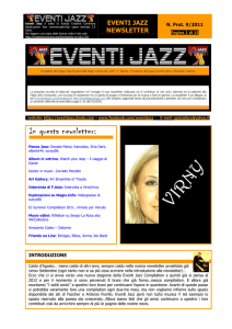 eventi jazz newsletter