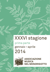 XXXVI stagione - Laboratorio delle Parole