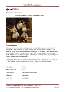 Scarica presentazione e repertorio musicale in pdf - Quint`etti