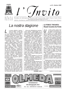 "L`Invito" ottobre 2005 414 Kb - Amici del Carlo Felice e del