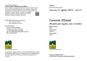 Programma concerto 21 agosto 2016