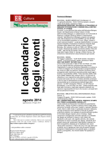 agosto 2014 - Regione Emilia Romagna