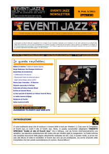 eventi jazz newsletter