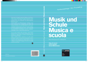 Cover Musik und Schule - Freie Universität Bozen