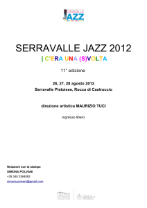 SERRAVALLE JAZZ 2012 -ven 27 luglio