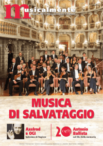 2012 | Anno 8 | numero 3 - Orchestra da Camera di Mantova
