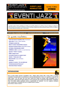 eventi jazz newsletter