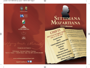 Libretto Settimana Mozartiana 2015 – Chieti
