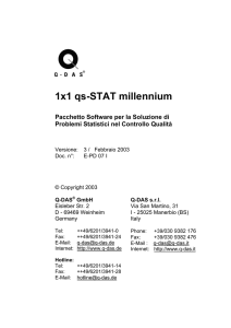 1x1 qs-STAT millennium - Q-DAS