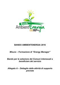 Formazione di “Energy Manager”