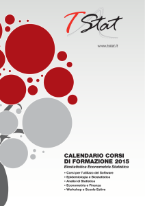 CALENDARIO CORSI DI FORMAZIONE 2015