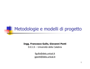 04 - Metodologie e modelli di progetto