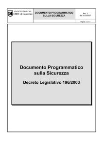 Documento Programmatico sulla Sicurezza