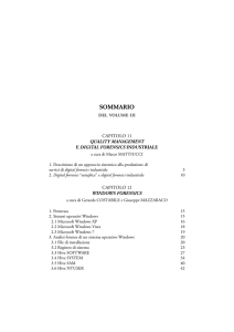 sommario - Manuale di Computer Forensics e Indagini Digitali