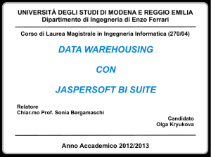 Data Warehousing - DB group, Unimore