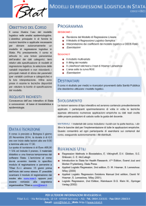 MODELLI DI REGRESSIONE LOGISTICA IN STATA