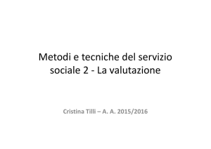 Metodi e tecniche del servizio sociale 2