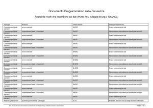 Documento Programmatico sulla Sicurezza