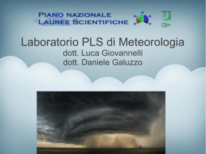 Presentazione del Laboratorio di Meteorologia