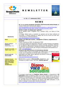Newsletter n. 7 - Centro Studi Gruppo Abele