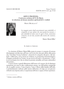 ARTE E PROFEZIA. L`universo artistico di N. De Maria