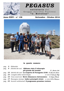 138 - Settembre - Ottobre16 - Gruppo Astrofili Forlivesi