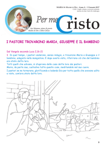 I PASTORI TROVARONO MARIA, GIUSEPPE E IL BAMBINO