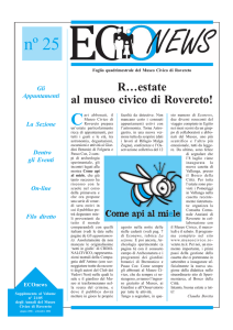 EcoNews n. 25 - Fondazione Museo Civico di Rovereto