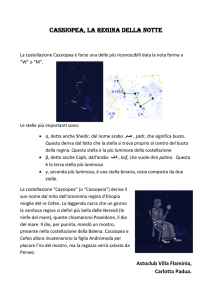 cassiopea, la regina della notte