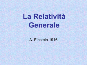 Teoria della relatività generale