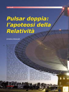 Pulsar doppia: l`apoteosi della Relatività - IASF Milano