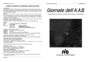 Il Giornale dell`AAB - Associazione Astrofili Bolognesi