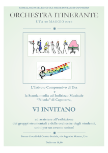 Locandina poster - Scuola Media Nivola Capoterra