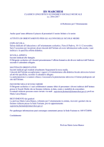 Liceo Marchesi- programma orientamento