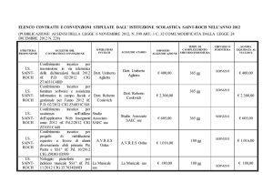 Elenco contratti e convenzioni l 190 2012  - Saint-Roch