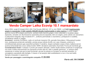 Vendo Camper Laika Ecovip 10.1 mansardato