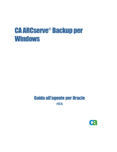 CA ARCserve Backup per Windows