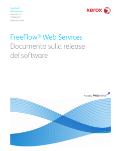 FreeFlow® Web Services Documento sulla release del software