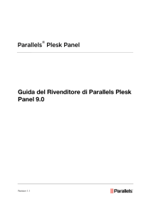 Guida del Rivenditore di Parallels Plesk Panel 9