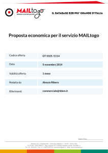 Proposta economica per il servizio MAILtogo