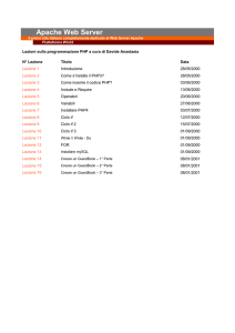 Lezioni sulla programmazione PHP a cura di Davide Anastasia