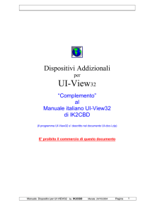 Manuale utilizzo dei dispositivi addizionali del